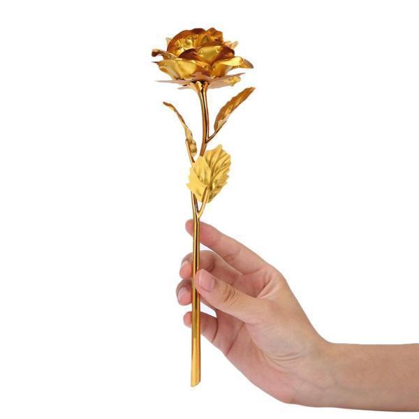 24K Gold Foil Rose With Box (Various Colors)