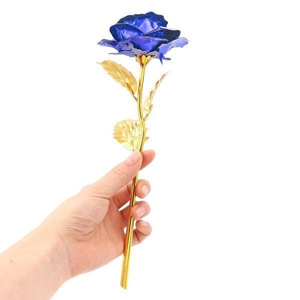 24K Gold Foil Rose With Box (Various Colors)