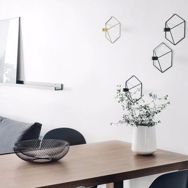 3D Geometric Wall Candle Holder (Various Colors)