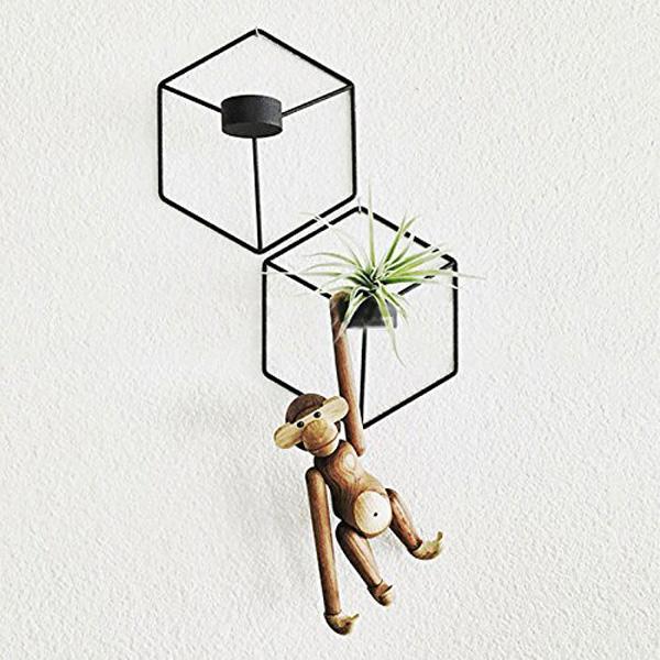 3D Geometric Wall Candle Holder (Various Colors)