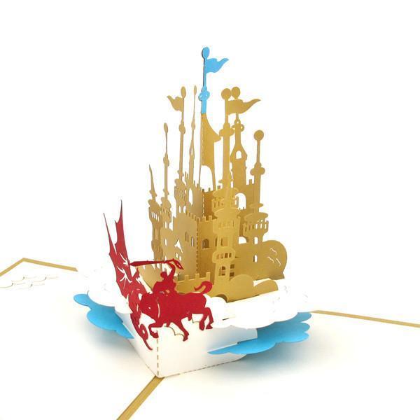 3D Pop Up Dragon & Knight Card