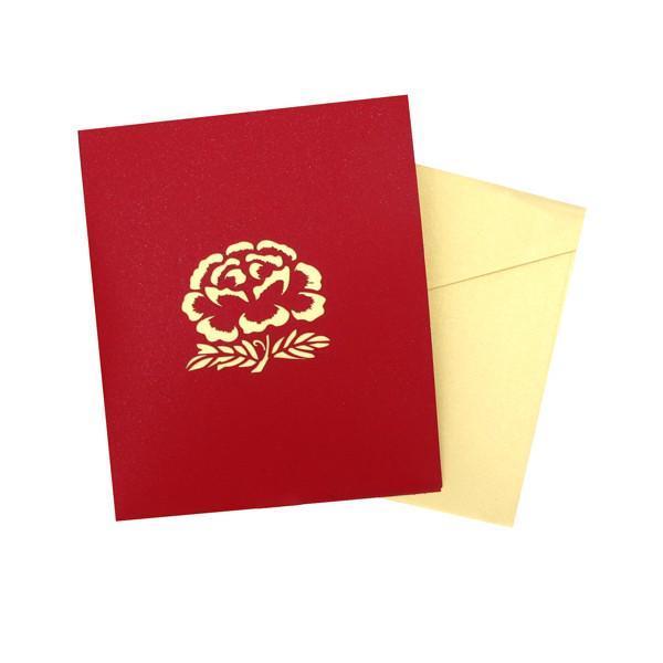 3D Pop Up Peony Card