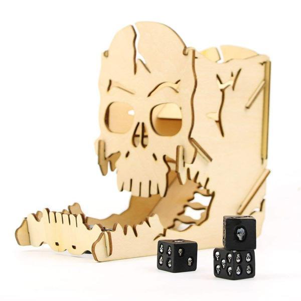 Black Skull Dice (Set of 5)