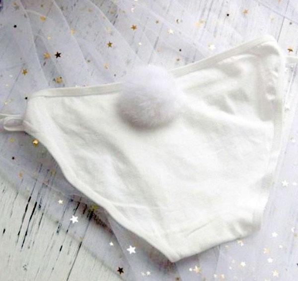 Bunny 3D Tail Panties (Various Colors)