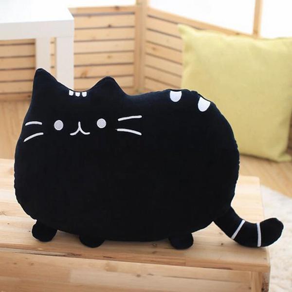 Cartoon Cat Plush Cushion (Various Colors)
