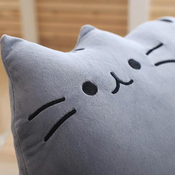 Cartoon Cat Plush Cushion (Various Colors)