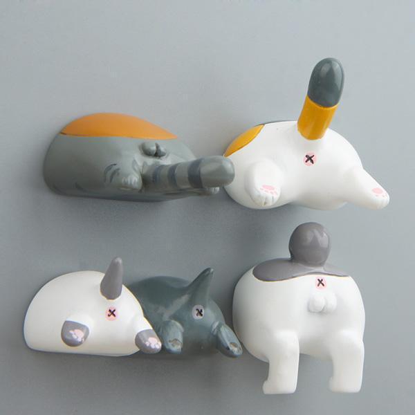 Cat Bum Fridge Magnets (Various Designs)