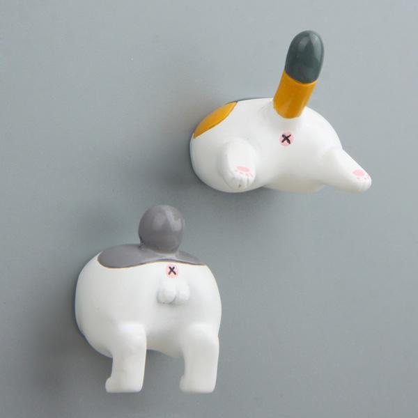 Cat Bum Fridge Magnets (Various Designs)