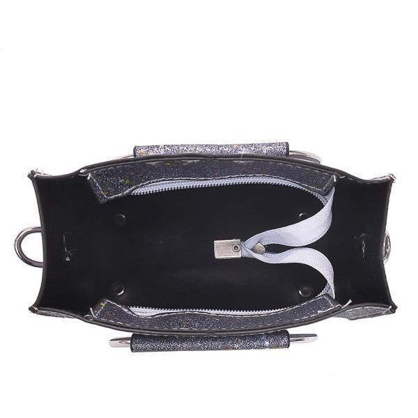 Cat Handle Glittery Shoulder Bag With Clutch (Various Colors)