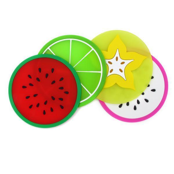 Cheery Fruit Coasters (Set of 4)