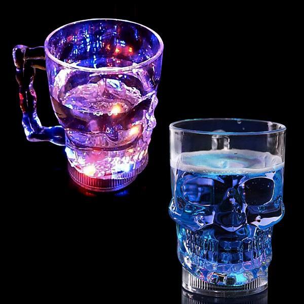 Color Change LED Skull Mug