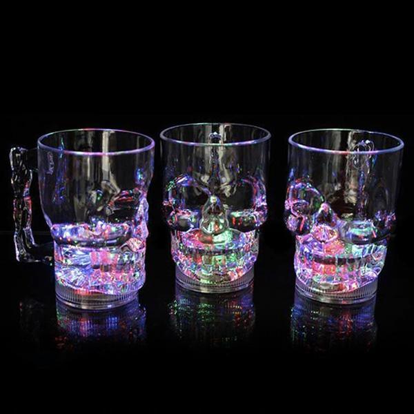 Color Change LED Skull Mug