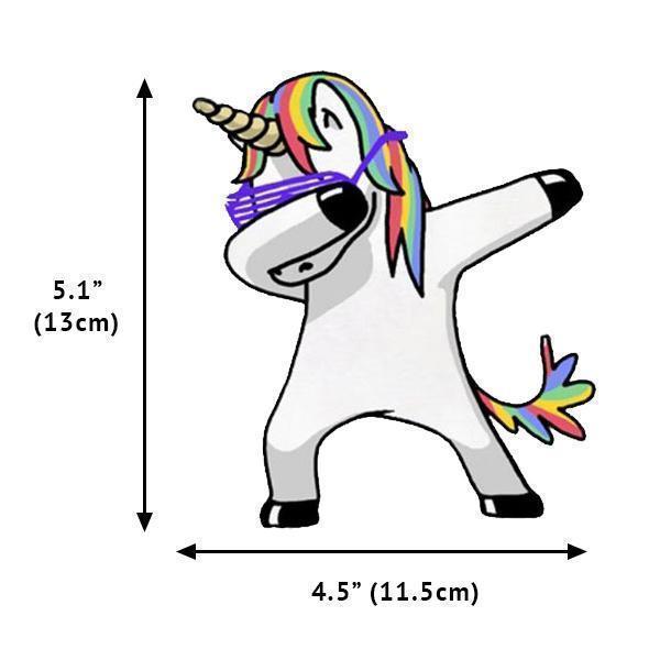 Dabbing Unicorn Vinyl Decal Sticker
