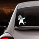 Dabbing Unicorn Vinyl Decal Sticker