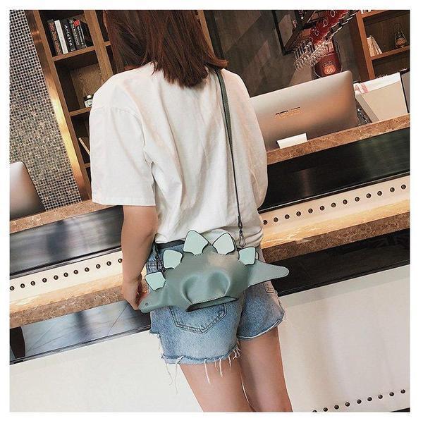 Dino Stegosaurus Crossbody Purse Bag (Various Colors)