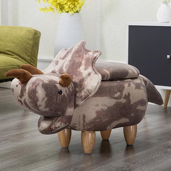 Dinosaur Storage Stool Ottoman (Various Colors)
