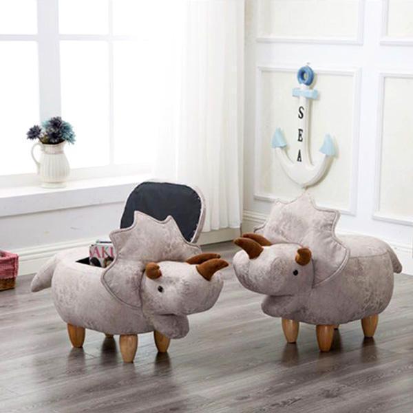 Dinosaur Storage Stool Ottoman (Various Colors)