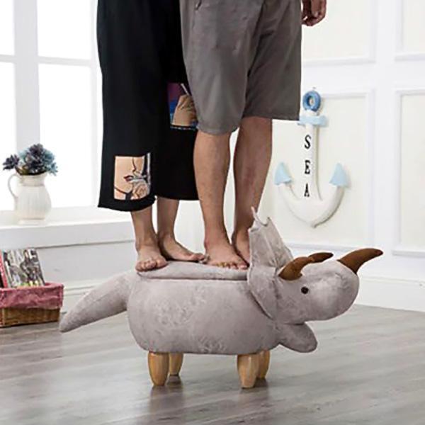 Dinosaur Storage Stool Ottoman (Various Colors)