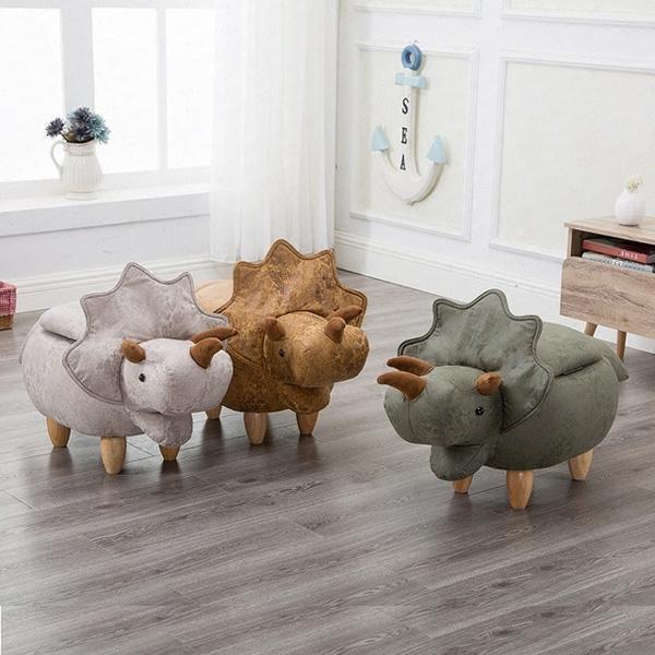 Dinosaur Storage Stool Ottoman (Various Colors)