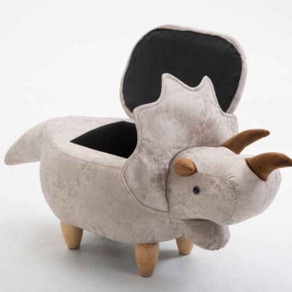 Dinosaur Storage Stool Ottoman (Various Colors)