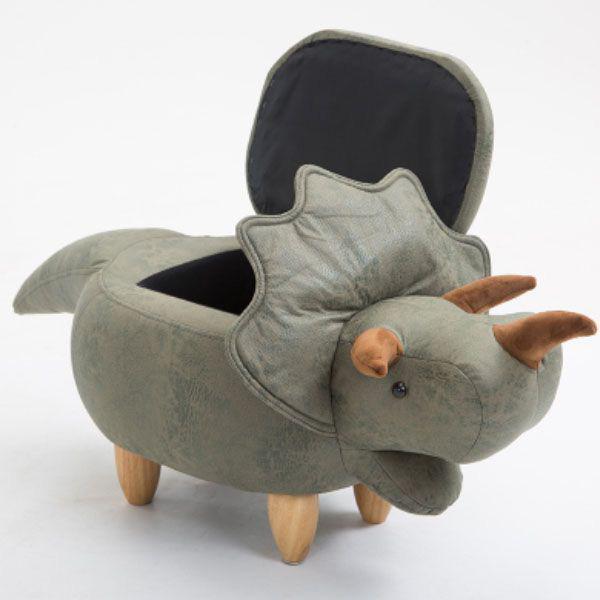 Dinosaur Storage Stool Ottoman (Various Colors)