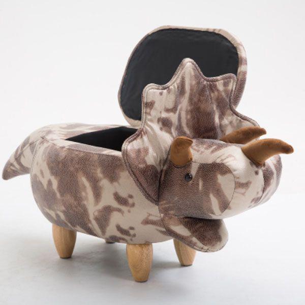 Dinosaur Storage Stool Ottoman (Various Colors)