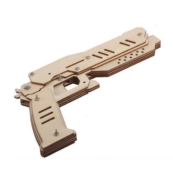DIY Wooden Rubber Band Gun Set