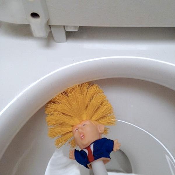 Donald Trump Toilet Brush Set (Various Designs)