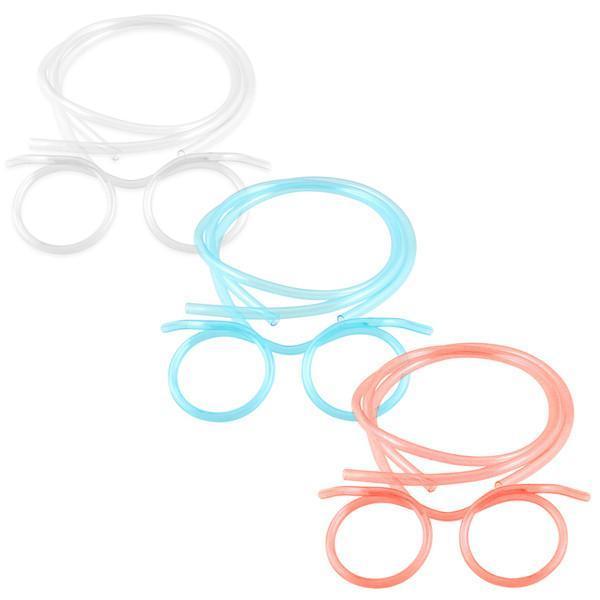 Drinking Straw Glasses (Various Colors)