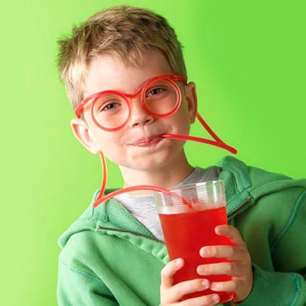 Drinking Straw Glasses (Various Colors)