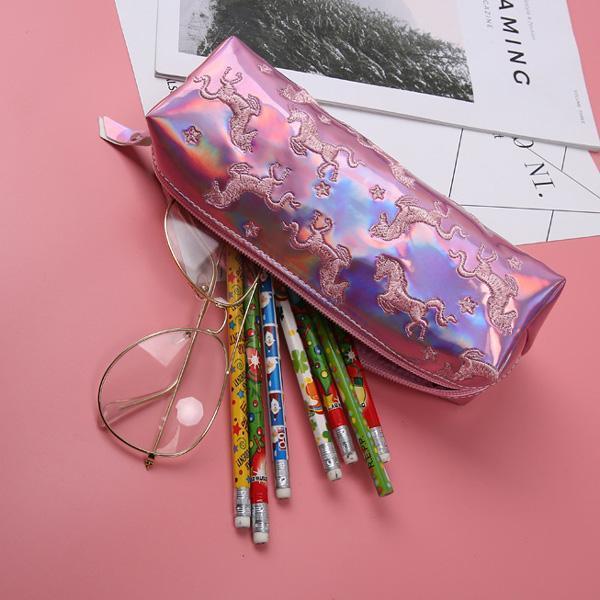 Embroidered Unicorn Pouch (Various Colors)