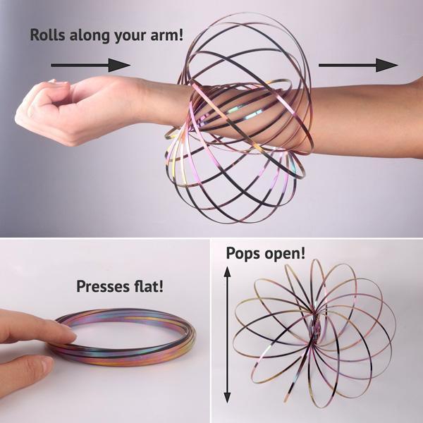Flow Ring Kinetic Spring Toy (Various Colors)