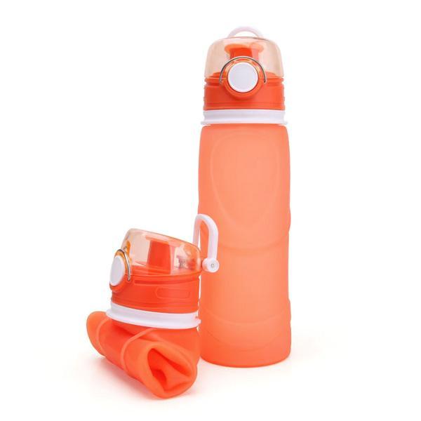 Foldable Silicone Water Bottle (Various Colors)
