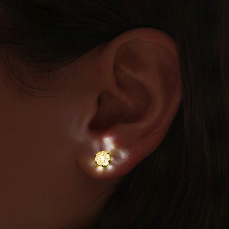 LED Gemstone Earrings (Various Colors and Designs)
