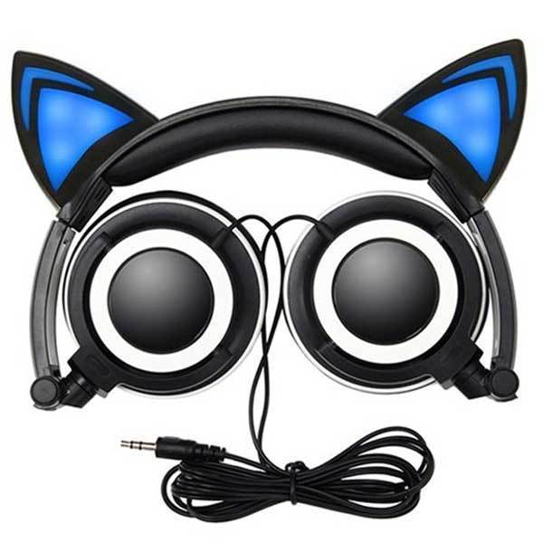 Glowing Cat Ear Headphones (Various Colors)