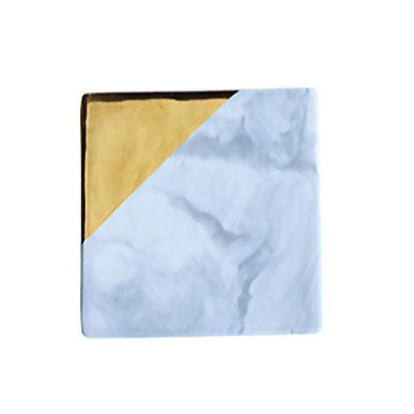 Gold Plated Marbling Coasters (Various Designs)