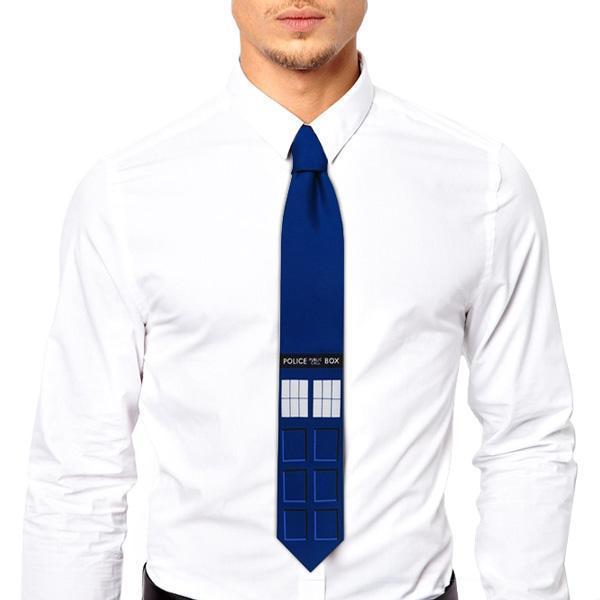 Handmade Doctor Who Tardis Necktie