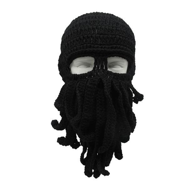 Handmade Knitted Octopus Mask (Various Colors)
