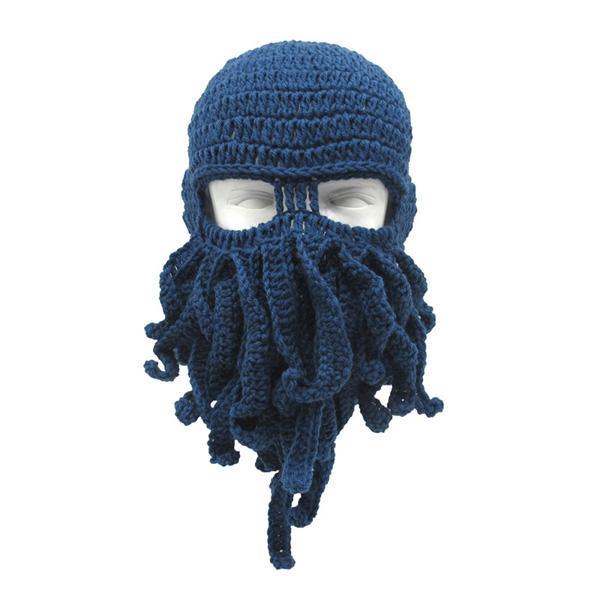Handmade Knitted Octopus Mask (Various Colors)