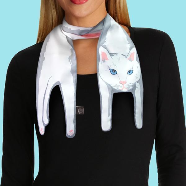 Hanging Cat Shaped Scarf (Various Designs)