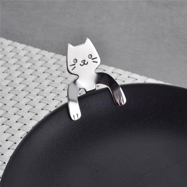 Hanging Cat Teaspoon (Various Colors)