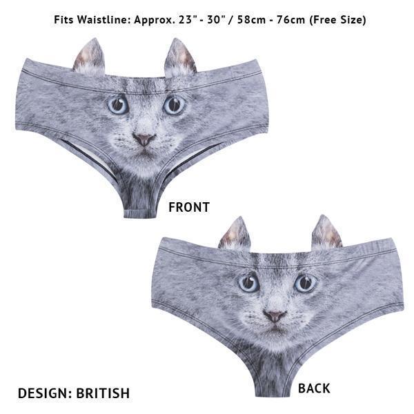Kitty Cat 3D Ears Panties (Various Designs)