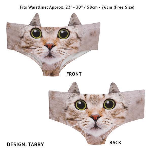 Kitty Cat 3D Ears Panties (Various Designs)