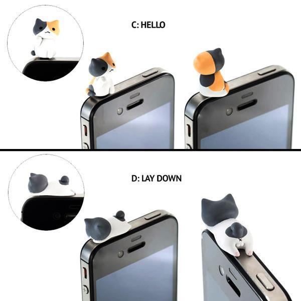 Kitty Earphone Jack Plug (Various Designs)