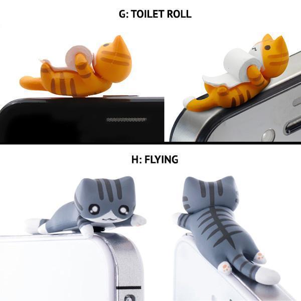 Kitty Earphone Jack Plug (Various Designs)