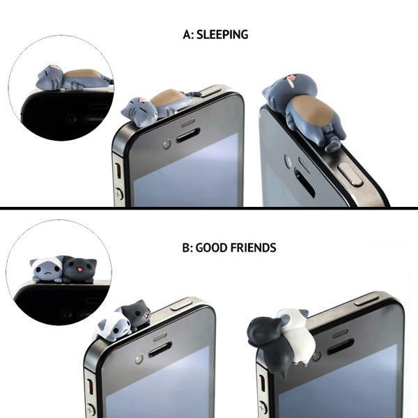 Kitty Earphone Jack Plug (Various Designs)
