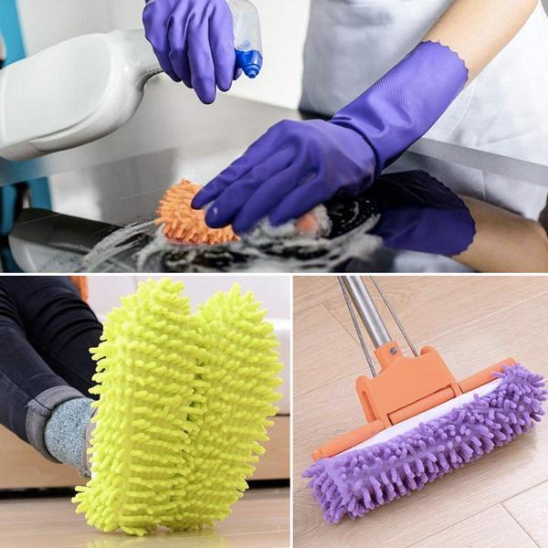 Lazy Mop Microfiber Slippers (Various Colors)