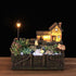 Lighted Terrace House Succulent Planter