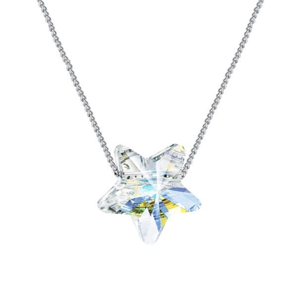 Lucky Star Necklace With Swarovski Crystal (Various Colors)