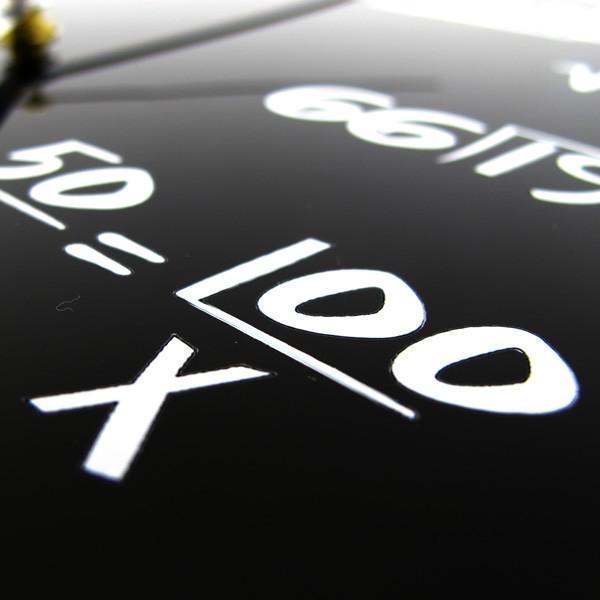 Math Equation Silent Wall Clock